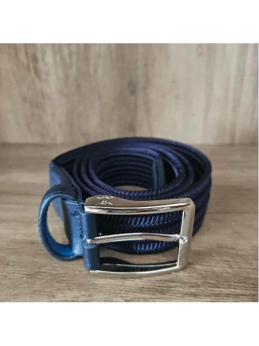 Ghost Golf Club Navy Blue Ben Belt Braided Stretch Fit Mens